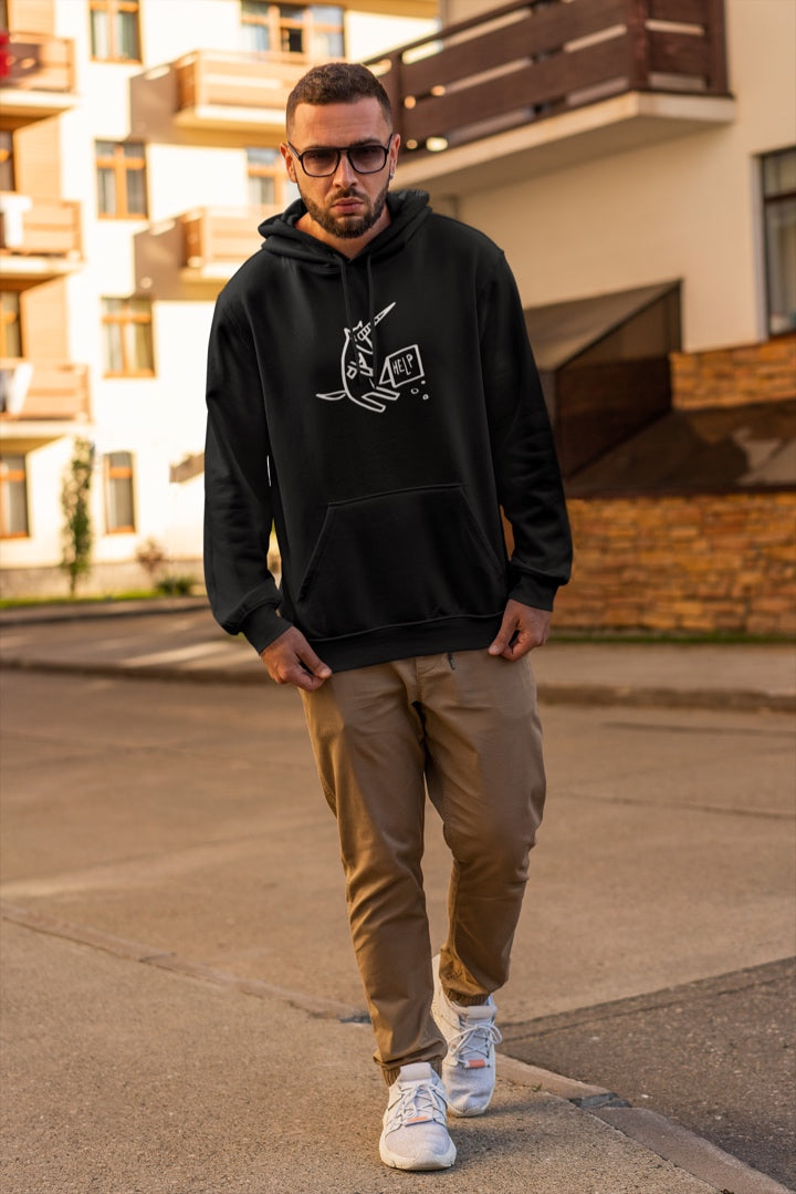 Bezradnej - Černá Unisex Mikina