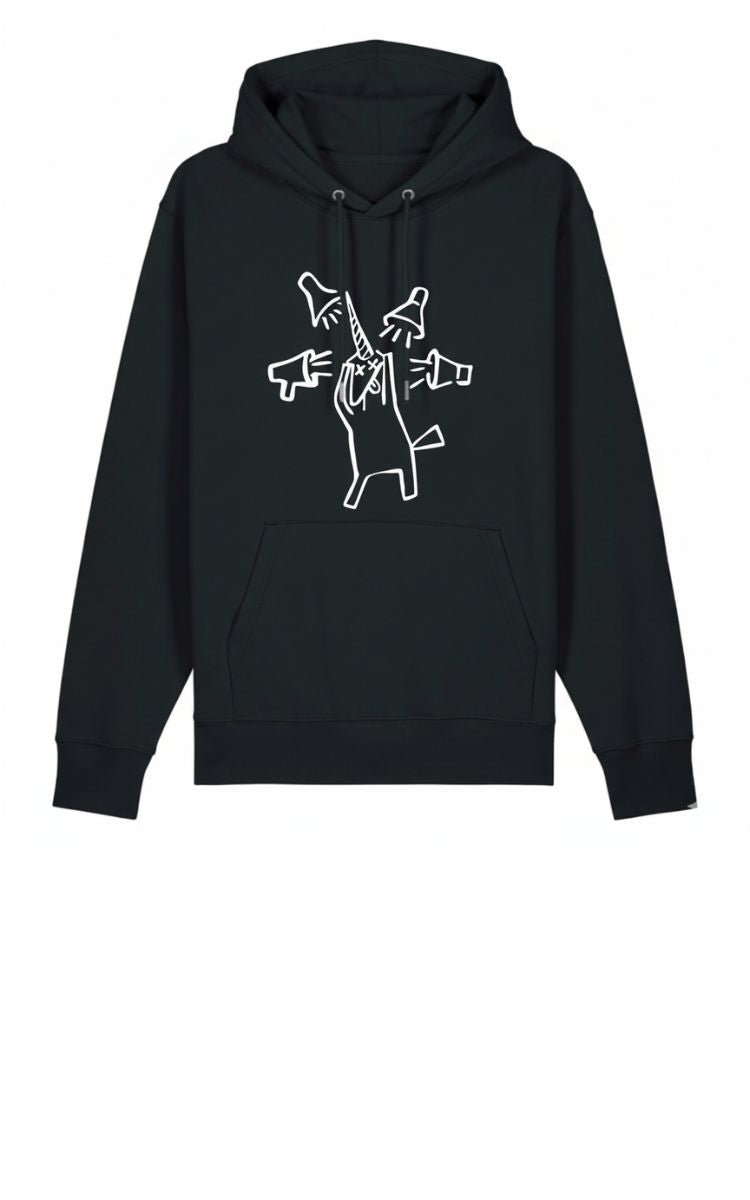 Přehlcenej - Černá Unisex Mikina